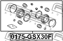 Ремкомплект суппорта передний 0175-GSX30F 0175-GSX30F FEBEST