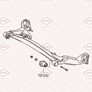 Сайлентблок задней балки TOYOTA Ipsum/Gaia/Picnic 96- TEF1382 TEF1382 TATSUMI