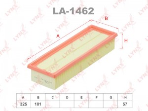 Фильтр воздушный LA-1462 LA-1462 LYNXAUTO
