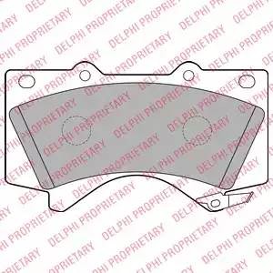 LP2134 колодки дисковые п.\ Toyota Land Cruiser 4.7/4.5D V8 08> LP2134 DELPHI