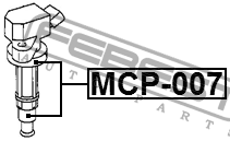 Наконечник катушки зажигания MITSUBISHI PAJERO 2006- MCP-007 MCP-007 FEBEST