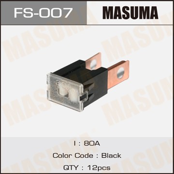 предохранитель силовой! тип 'папа' 80A черный\ FS-007 MASUMA
