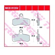 Колодки дисковые MCB813SV MCB813SV TRW LUCAS
