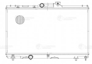 Радиатор охл. для а/м Toyota Corolla (91-) MT  LRc1914 LRC 1914 LUZAR