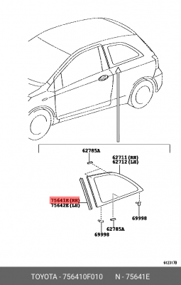 МОЛДИНГ 75641-0F010 TOYOTA