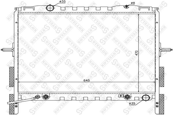 Радиатор охлаждения  1026494SX 10-26494-SX STELLOX