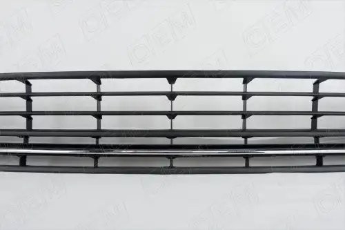 Решетка в бампер нижняя Volkswagen Polo sedan 5 2015-2020, под хромированную нак OEM3675 OEMPARTS