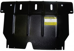 Защита картера двигателя, КПП Toyota Yaris (P2) 2005-2009 V1.4D (сталь 2 мм) 02555 MOTODOR