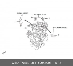 датчик положения распредвала 3611600XEC01 3611600XEC01 HAVAL
