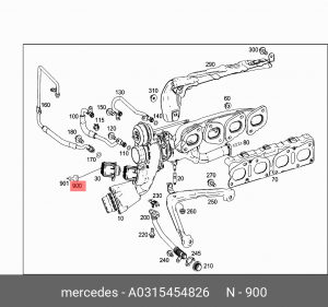 КОРПУС РАЗЪЁМА ЭЛ. A0315454826 MERCEDES BENZ
