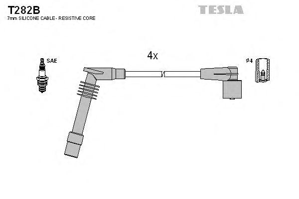 к-кт проводов!\ Opel Omega/Vectra 2.0i 94-02 T282B TESLA