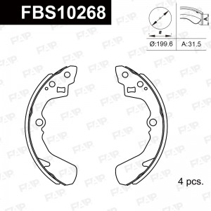 Тормозные колодки барабанные PREMIUM FBS10268 FBS10268 FAP