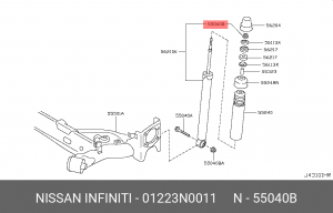 ГАЙКА, ШЕСТИГРАННАЯ, НВД-10ММ 01223-N0011 01223-N0011 NISSAN