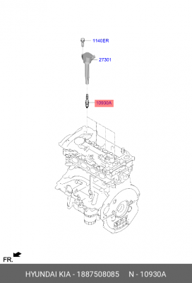 Свеча зажигания 18875-08085 1887508085 1887508085 HYUNDAI KIA