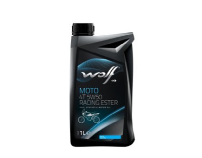 WOLF MOTO 4T 5W50 RACING ESTER 1L API SN JASO MA2 1048501 WOLF