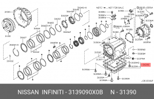 поддон двигателя!\ Nissan 31390-90X0B NISSAN
