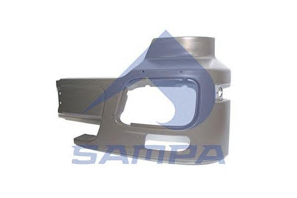 Левая часть бампера MB Actros cab 943 18100346 SAMPA