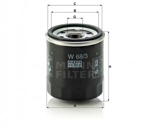 NISSAN MICRA/PRIMERA/SUNNY N14 W683 MANN FILTER