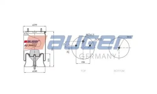 SAF RZ/RS/RSK/WRS/WRZ (1987-1994) с пластиковым стаканом AU344022KP05 AUGER