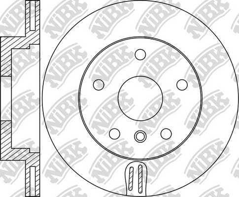 Диск тормозной передний BMW 5 F10 10 RN1773 RN1773 NIBK
