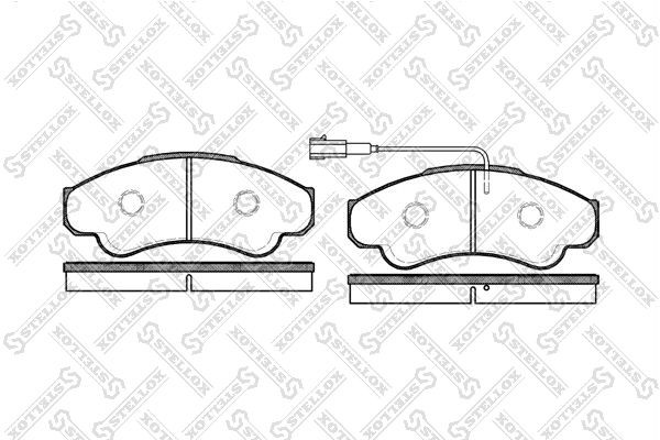 960 01=221947 !колодки дисковые п.\ Peugeot Boxer, Fiat Ducato 02> 971-001-SX STELLOX