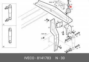Втулка IVECO 8141783 8141783 IVECO