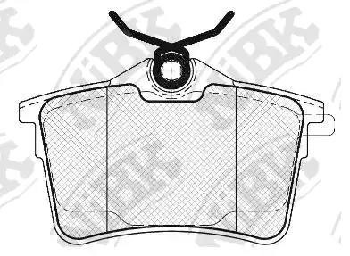 Колодки тормозные PEUGEOT 308 (07-) CITROEN Berlingo (08-) задние (4шт.) NIBK PN0472 NIBK