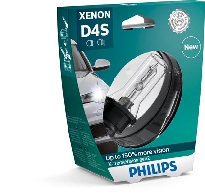 Лампа ксеноновая D4S 35W +150% P32d-5 4800K Xenon X-Treme Vision Gen2 PHILIPS 42402XV2S1 PHILIPS