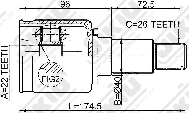 ШРУС JC29018 JC29018 JIKIU