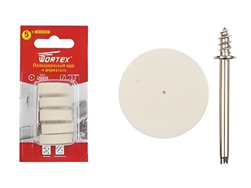 Шарошка для гравера набор 5шт. войлок WORTEX ETFP3225018 WORTEX