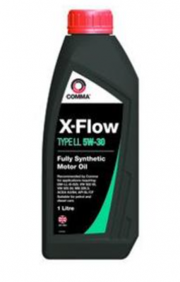 COMMA 5W30 X-FLOW TYPE LL (1L) масло мот.! синт A3/B4,API SL/CF,GM-LL-B-025,MB 2 XFLL1L COMMA