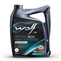 WOLF OFFICIALTECH 5W30 C3 SP EXTRA 4L BMW LONGLIFE-04 MB 229.52 OPEL OV 040 1547 1049359 WOLF