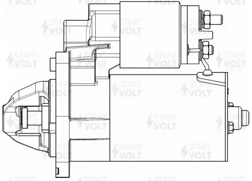Стартер для а/м Fiat Albea (00-)/Doblo (01-) 1.6i 1,1кВт LSt 1618 LST 1618 START VOLT