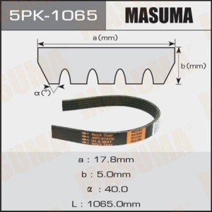 ремень поликлиновой! 5PK-1065\ Mitsubishi Space Star 1.3 16V 99> 5PK-1065 MASUMA