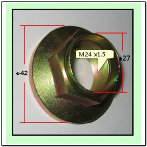 Гайка М24х1.5 SSANGYONG Kyron (05-),Actyon (06-),Rexton (06-) ступицы передней O 4143121100 SSANG YONG