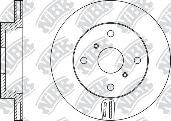 Диск тормозной TOYOTA COROLLA 92-97 RN1483 RN1483 NIBK