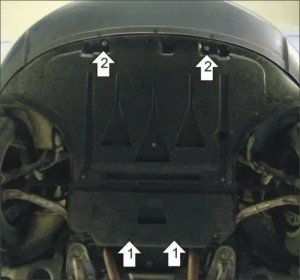 Защита картера AUDI A6 (04-11) MOTODOR 00118 MOTODOR