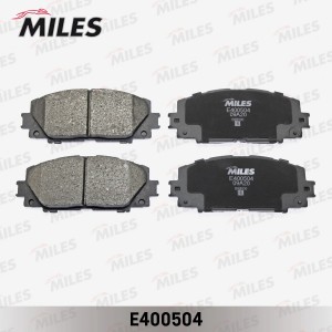 Колодки тормозные передние (без датчика) без ABS (Смесь Low-Metallic) TOYOTA YAR E400504 MILES