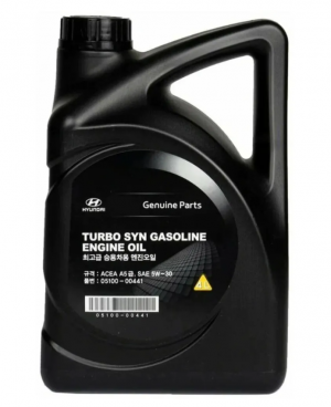 Масло моторное HYUNDAI TURBO SYN GASOLINE 5W30 синт.ACEA A5 4л 05100-00441 HYUNDAI KIA