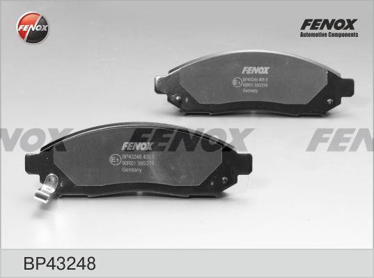 Колодки тормозные дисковые передние BP43248 FENOX