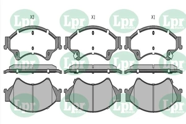 Колодки тормозные дисковые 05P1768 05P1768 LPR