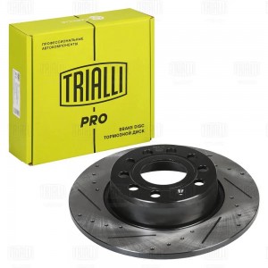Диск торм. Skoda Octavia A7 (13-)/VW Golf VII (12-) зад. d=272 (перф/слот/окраш) DF 2829S TRIALLI