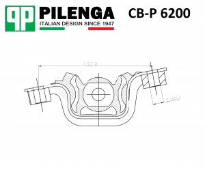 Опора двигателя BOXER, DUCATO CB-P6200 CBP6200 PILENGA