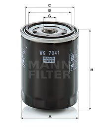 Фильтр топливный WK 7041 MANN FILTER