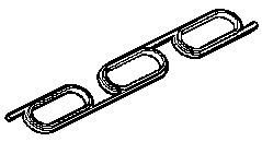 Прокладка коллектора BMW 3 (E36) (M52) впускного ELRING 147.590 ELRING
