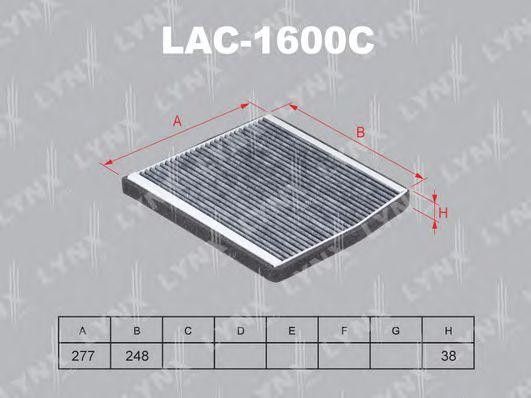 Фильтр салонный угольный подходит для VOLVO C70 97-05/S60 05/S70 97-00/S80 99-06 LAC-1600C LYNXAUTO