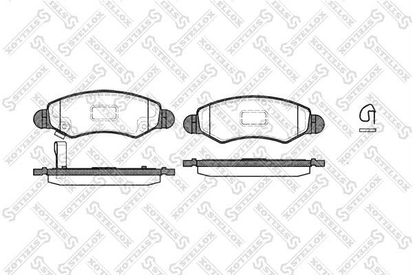 702 21 !колодки дисковые п.\ Suzuki Wagon/Ignis 1.3/1.5/1.3SDi,Subaru Justy 1.3/ 713-021-SX STELLOX