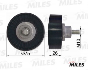 Ролик ремня приводного VAG 2.4-3.2 04- (INA 532051310) AG03091 AG03091 MILES