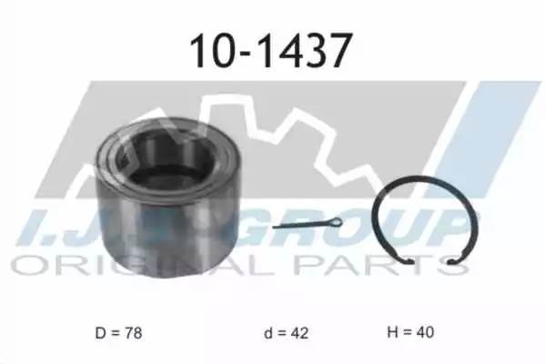 к-кт подшипника ступ. пер.!\ KIA Ceed, Hyundai i30 06> 101437 IJS GROUP