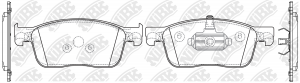 Колодки тормозные CITROEN Jumper передние (4шт.) NIBK PN0792 NIBK